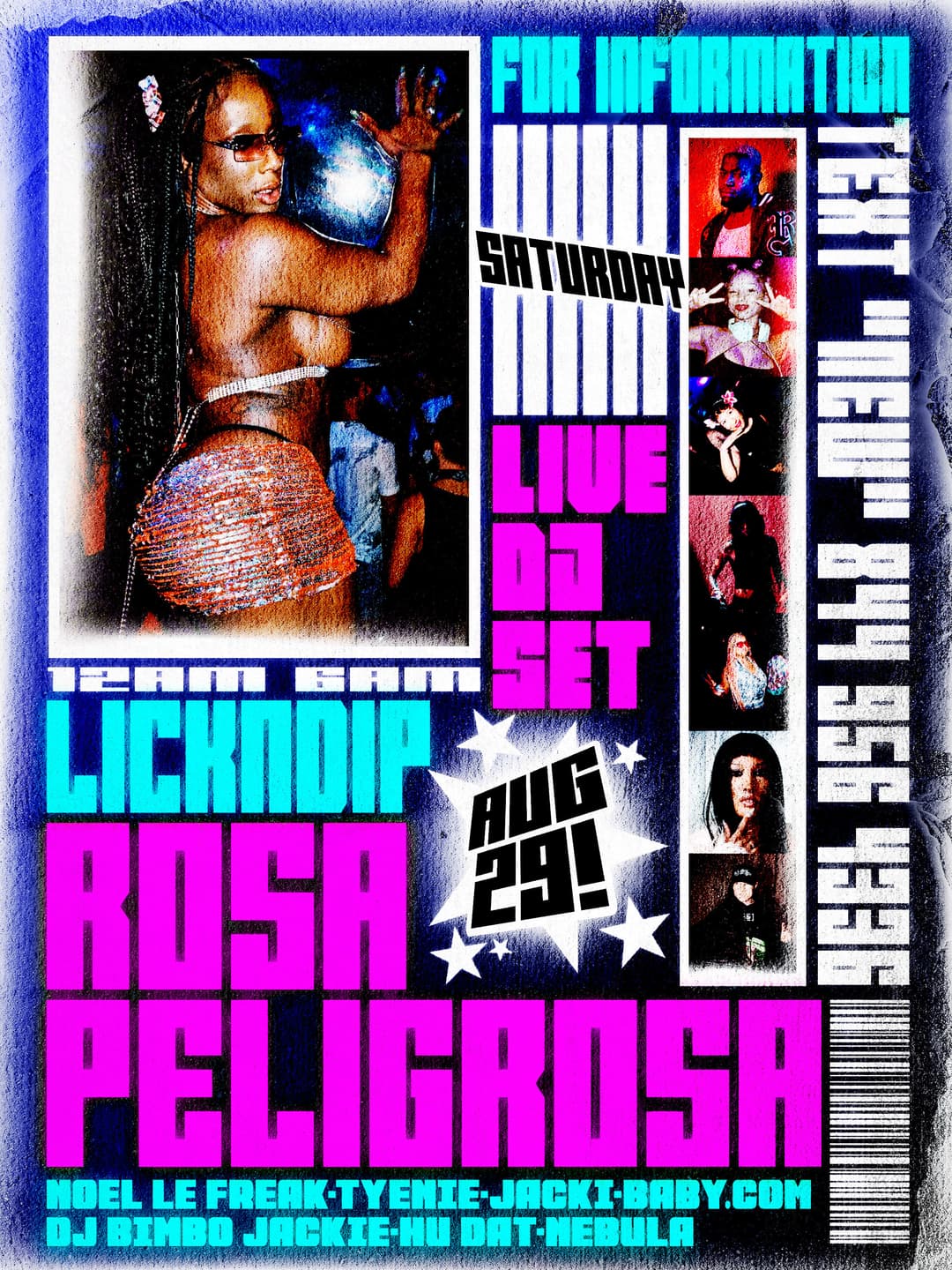 LICKNDIP: ROSA PELIGROSA 8/29 event image