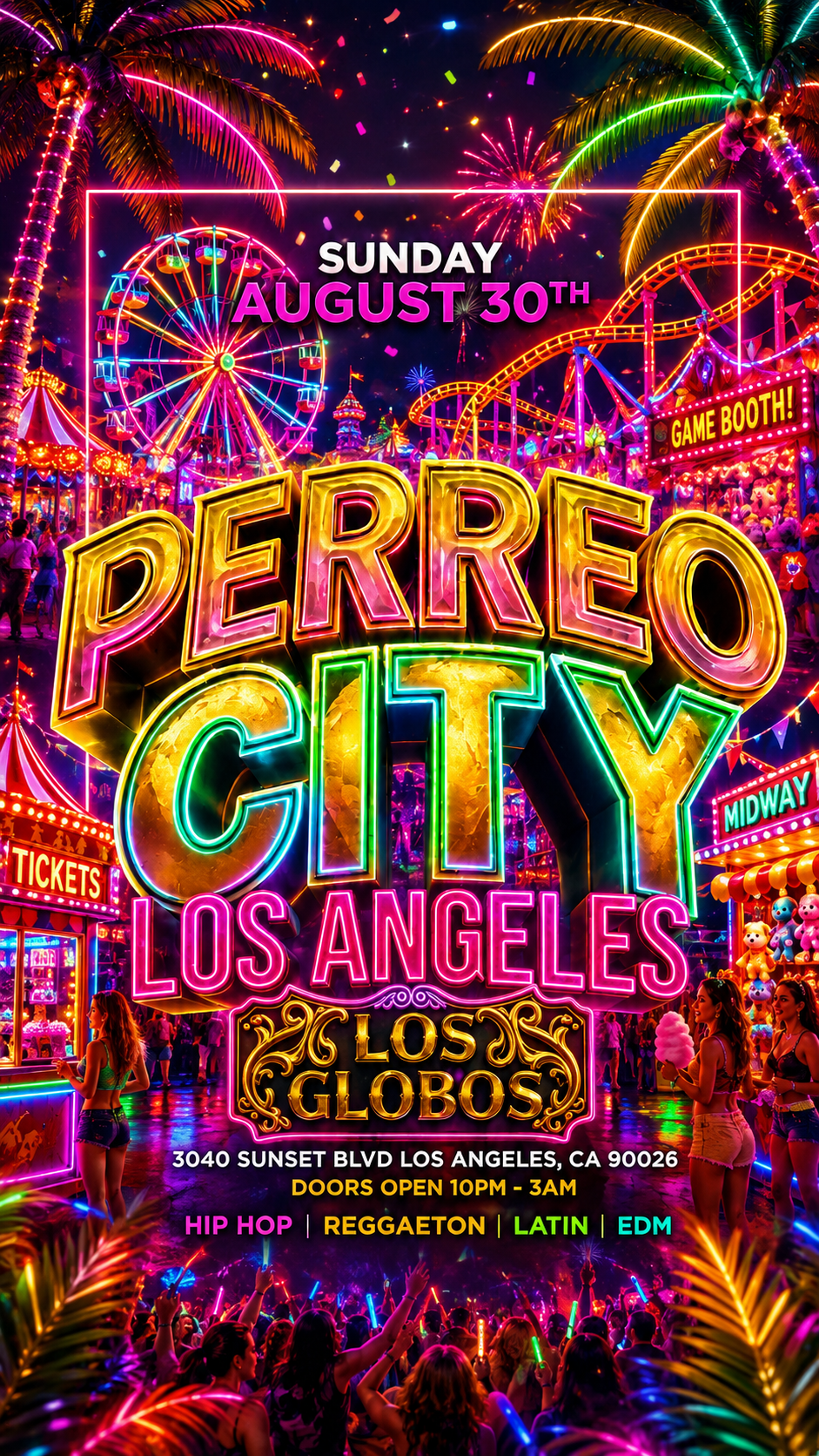 18+ SUNDAY PERREO CITY LOS GLOBOS FREE event image