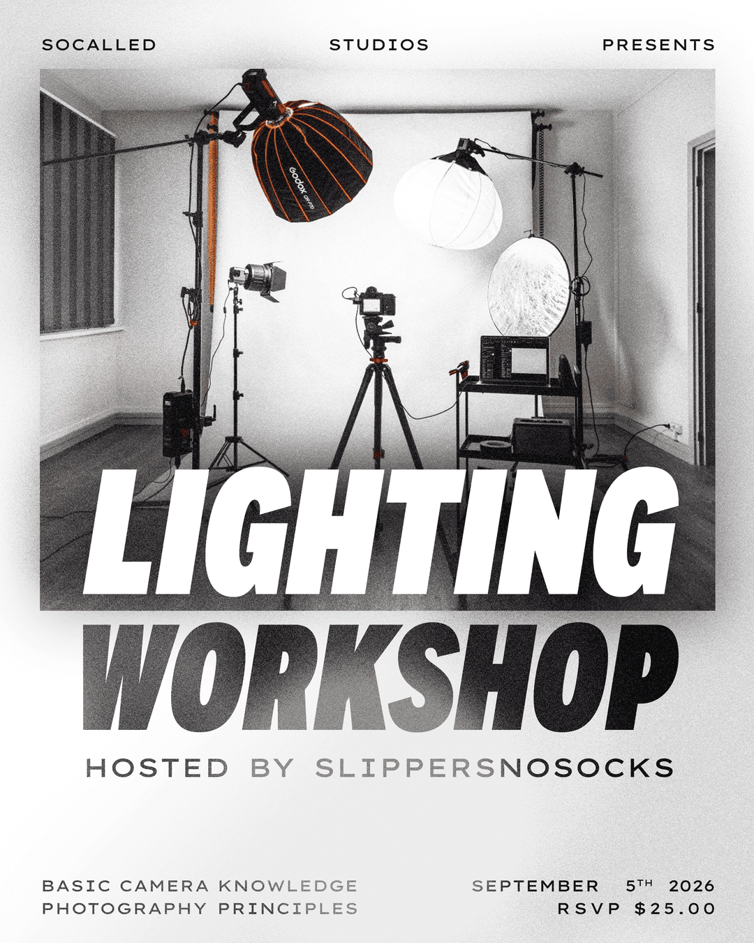 LIGHTING WORKSHOP 002: 2-LIGHT SETUP event image