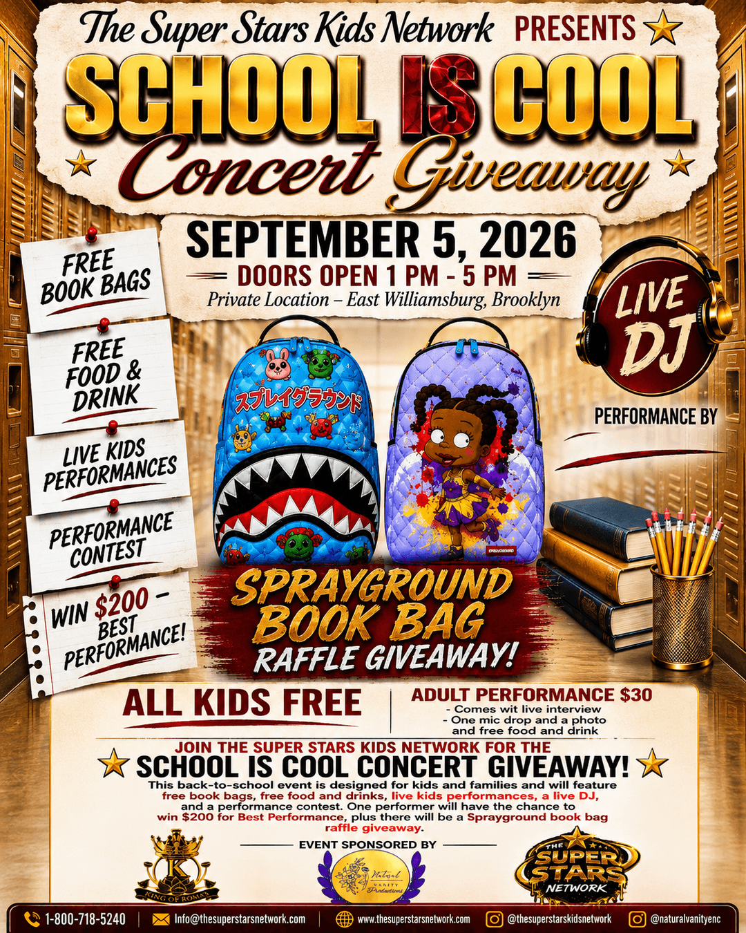 **SCHOOL IS COOL — CONCERT GIVEAWAY** event image