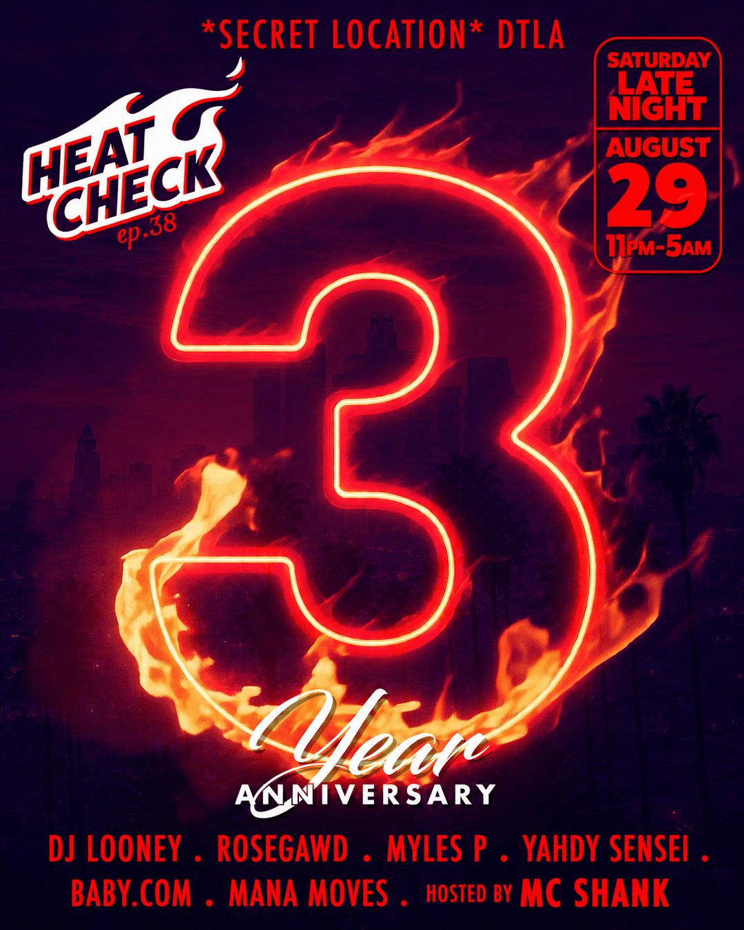 Heat Check 3 Year Anniversary event image