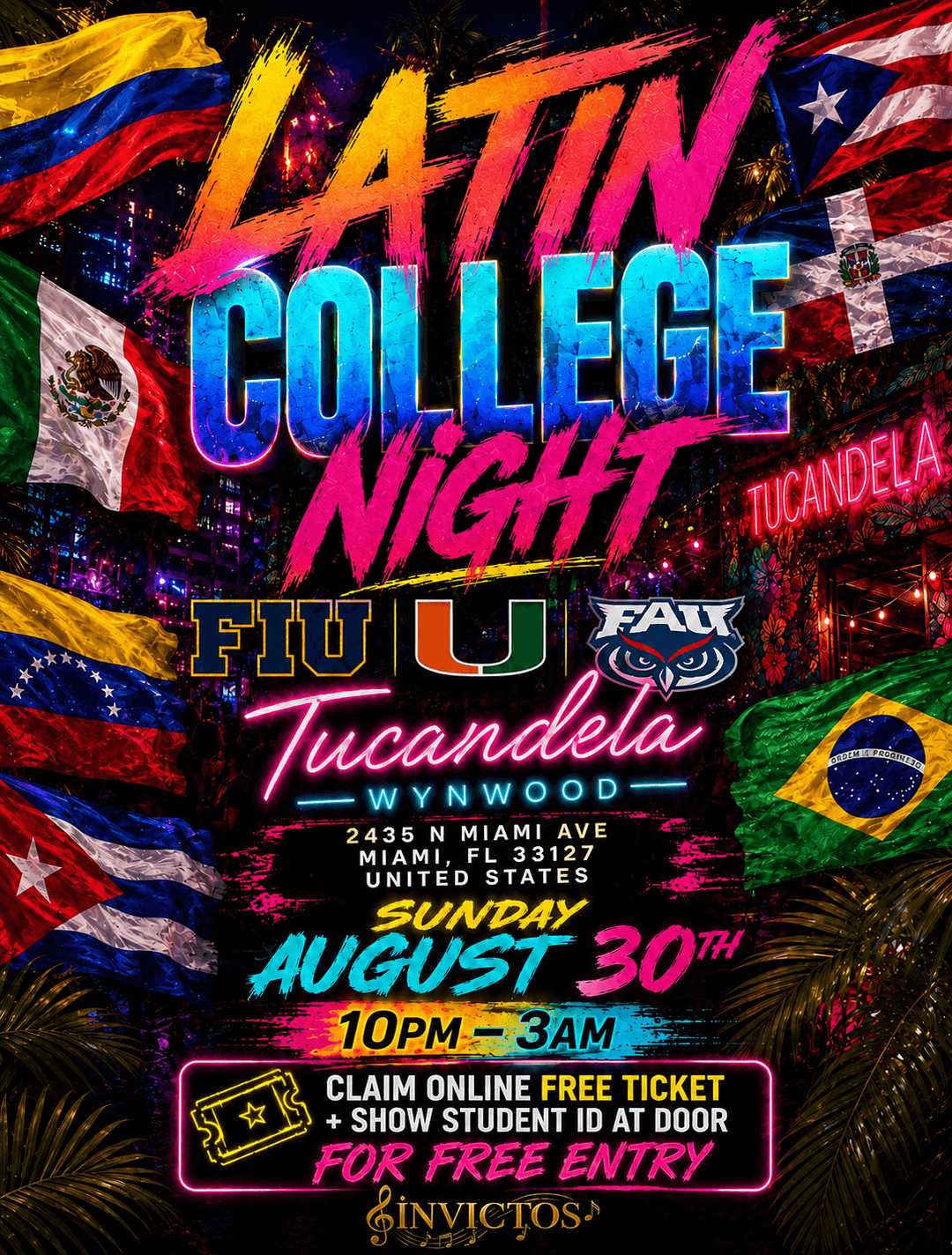 Latin College Night (Sunday) event image