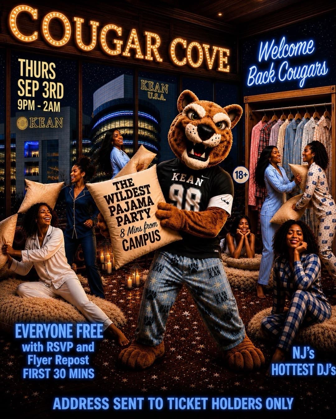 COUGAR COVE: PAJAMA PARTY🐾 event image