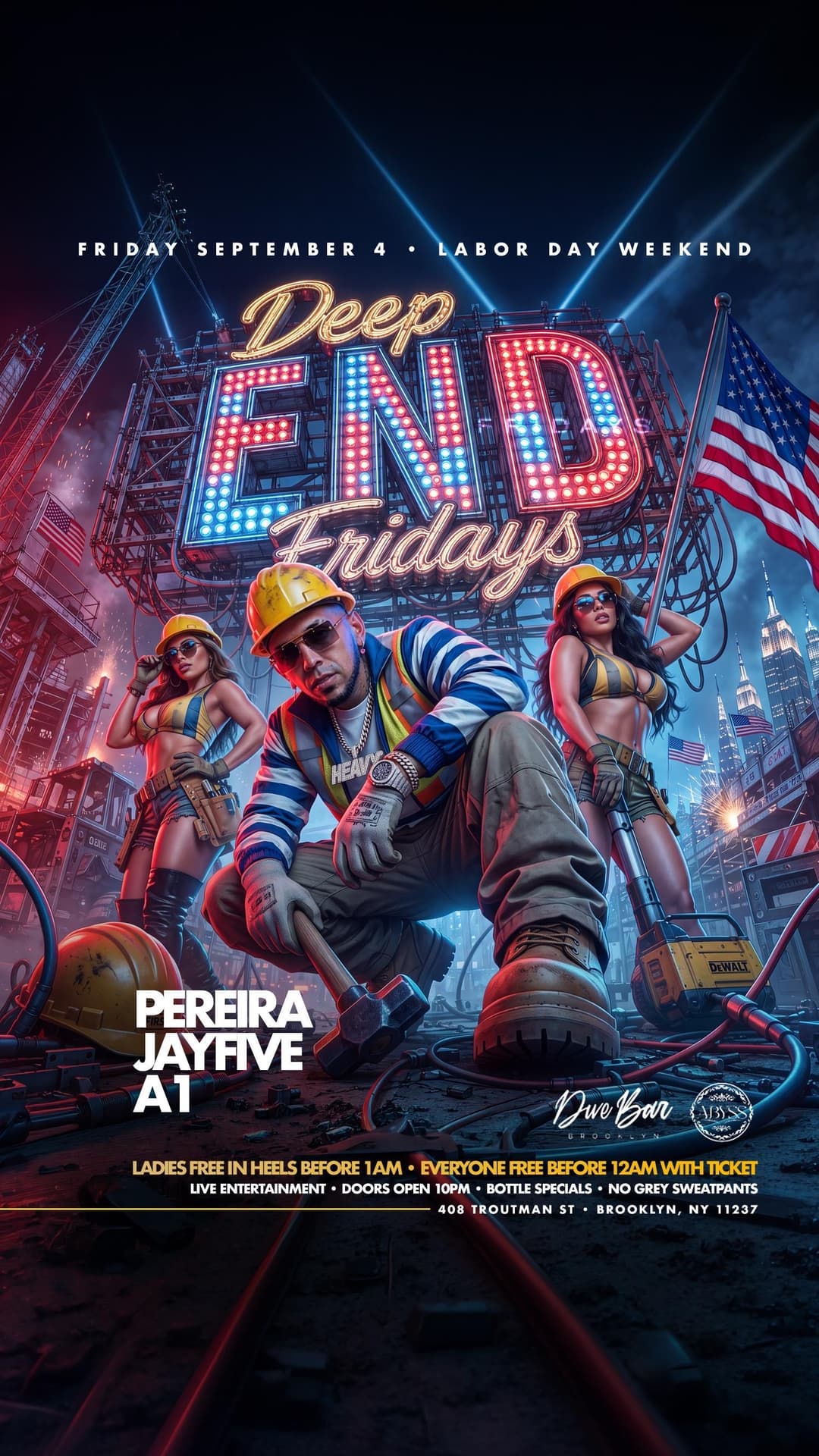 DEEP END FRIDAYS WITH DJ PEREIRA LABOR DAY WEEKEND event image