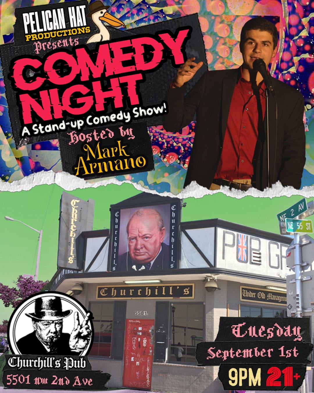 Comedy Night @ Churchill's Pub event image