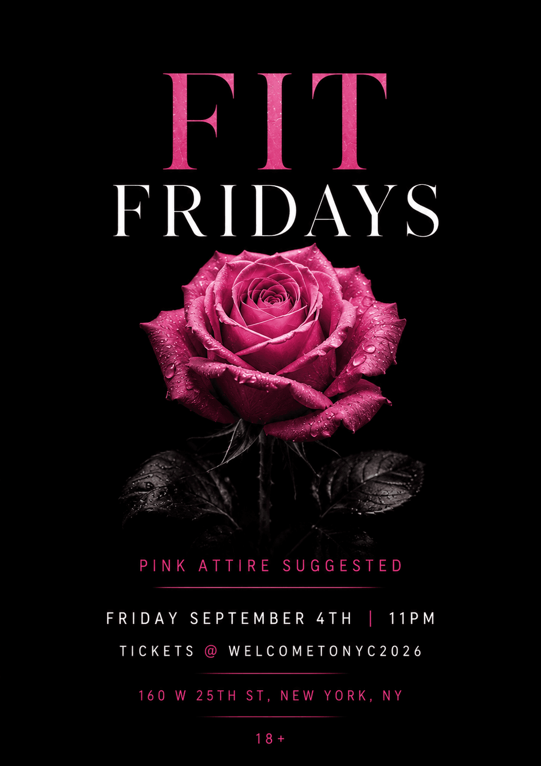 FIT FRIDAYS @ ROSE ROOM (18+) event image