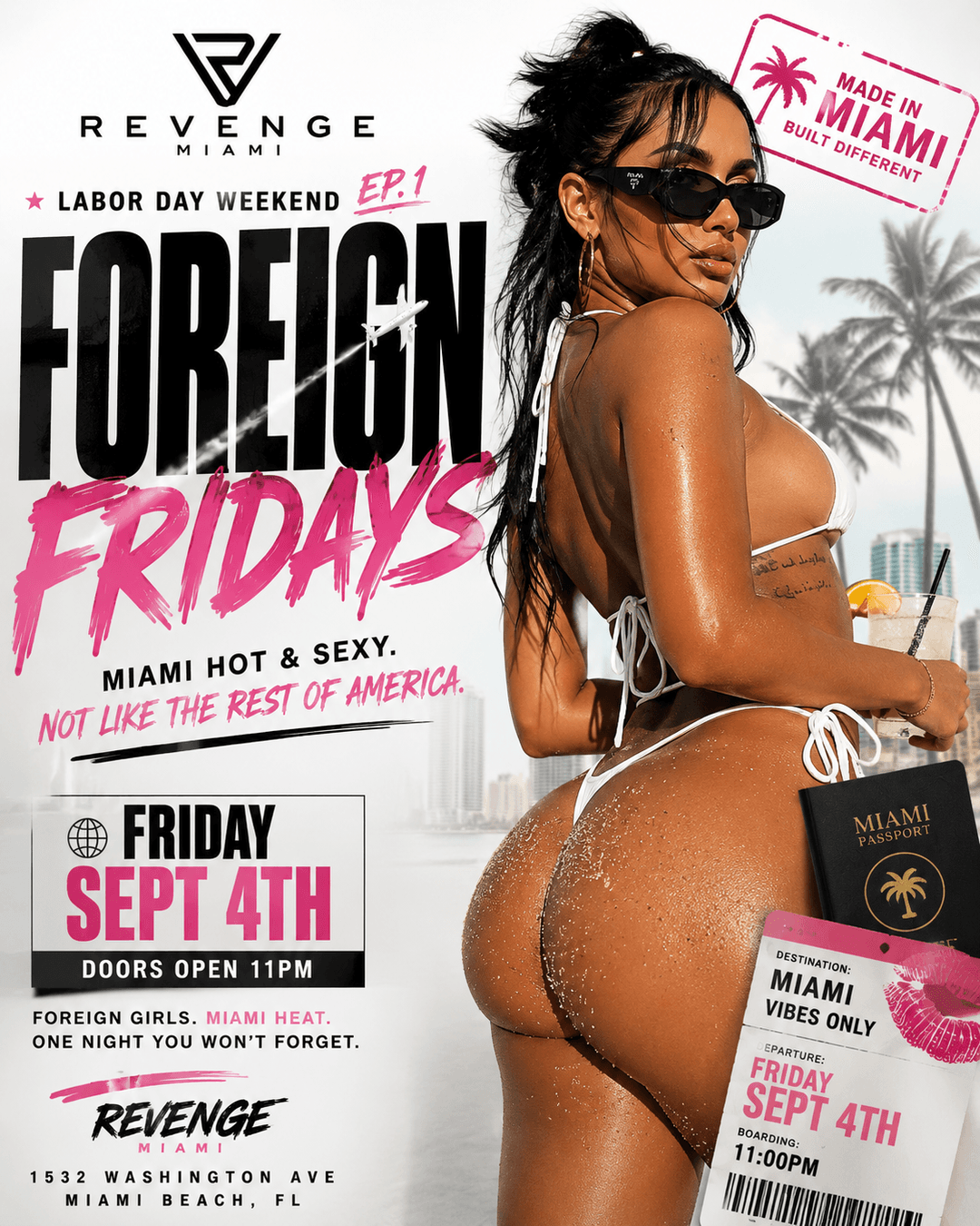 🌎🇺🇸 FOREIGN FRIDAYS || LABOR DAY WKND🇺🇸@REVENGE event image