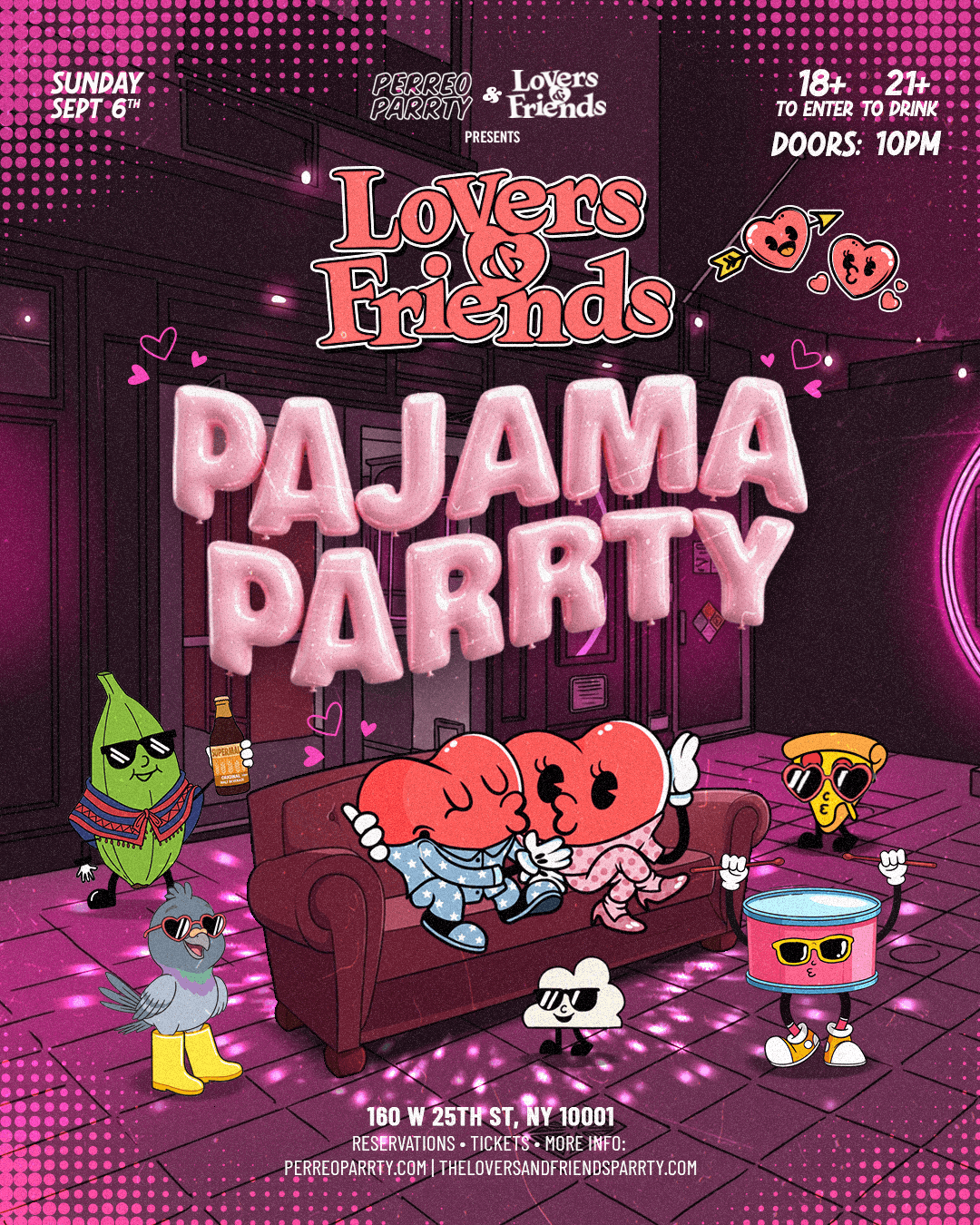Lovers & Friends: The Pajama Party - 18+ Labor Day R&B Afrobeats Reggae event image