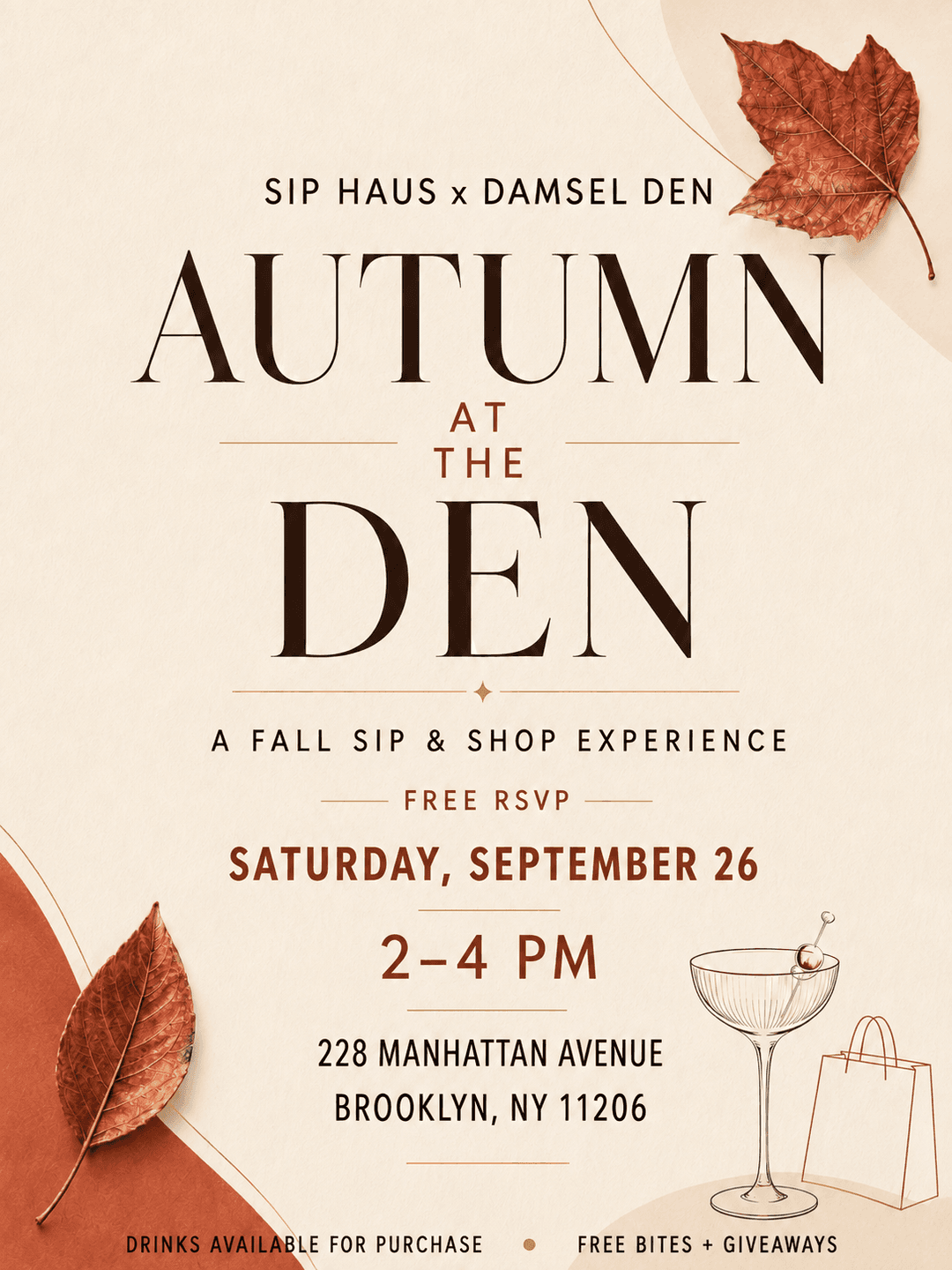 Autumn at the Den: A Fall Sip & Shop Experience event image