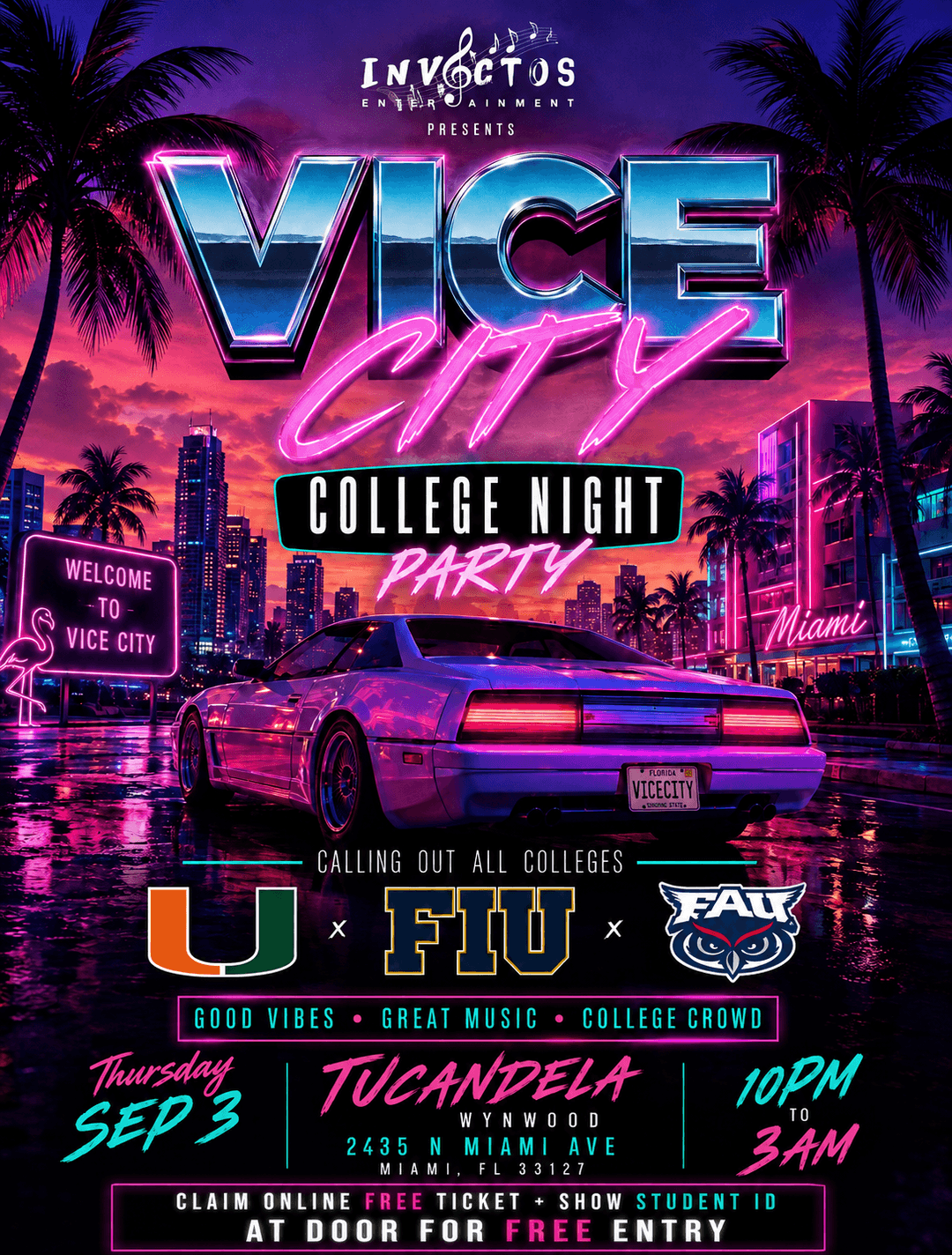 Vice City College Night event image