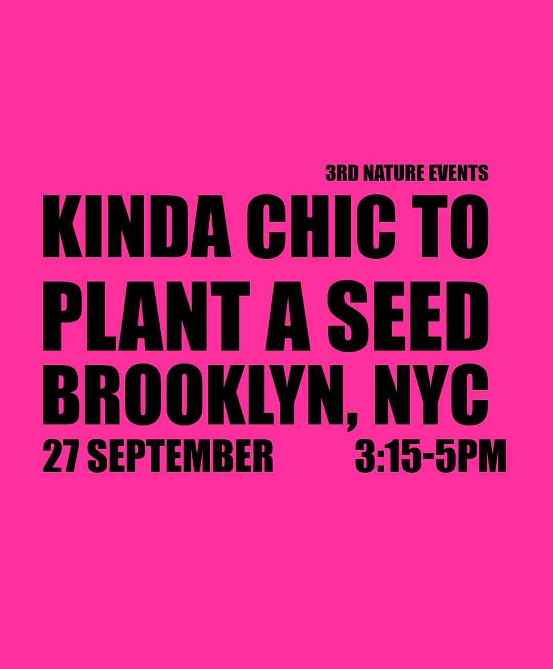 Kinda chicTo Plant A Seed event image