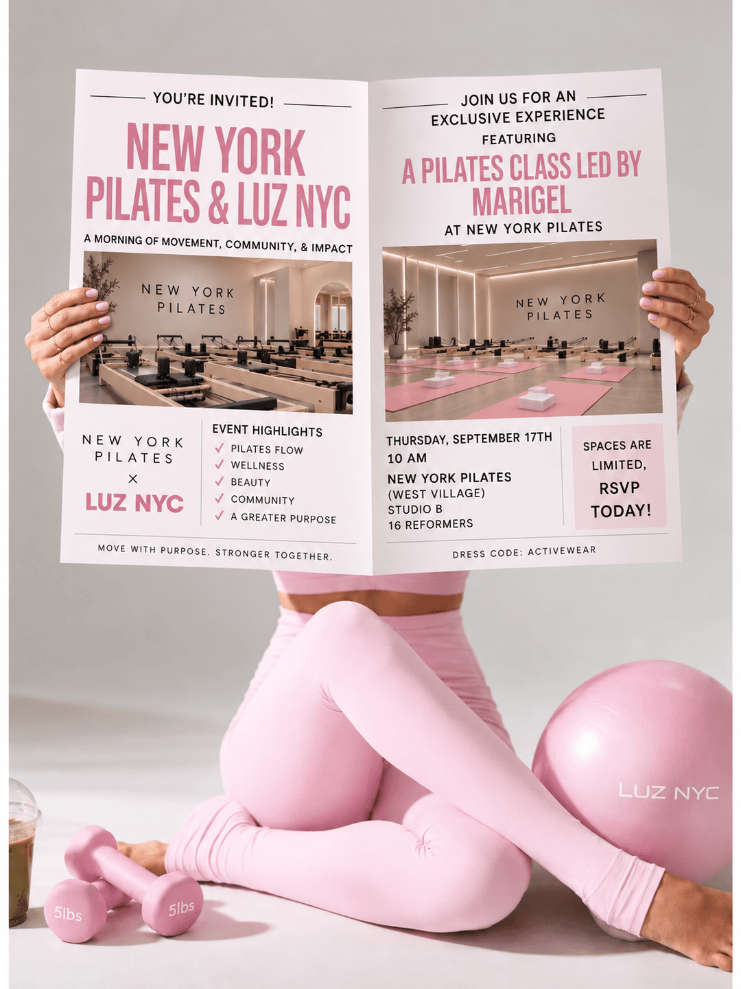 NY PILATES X LUZ NYC event image