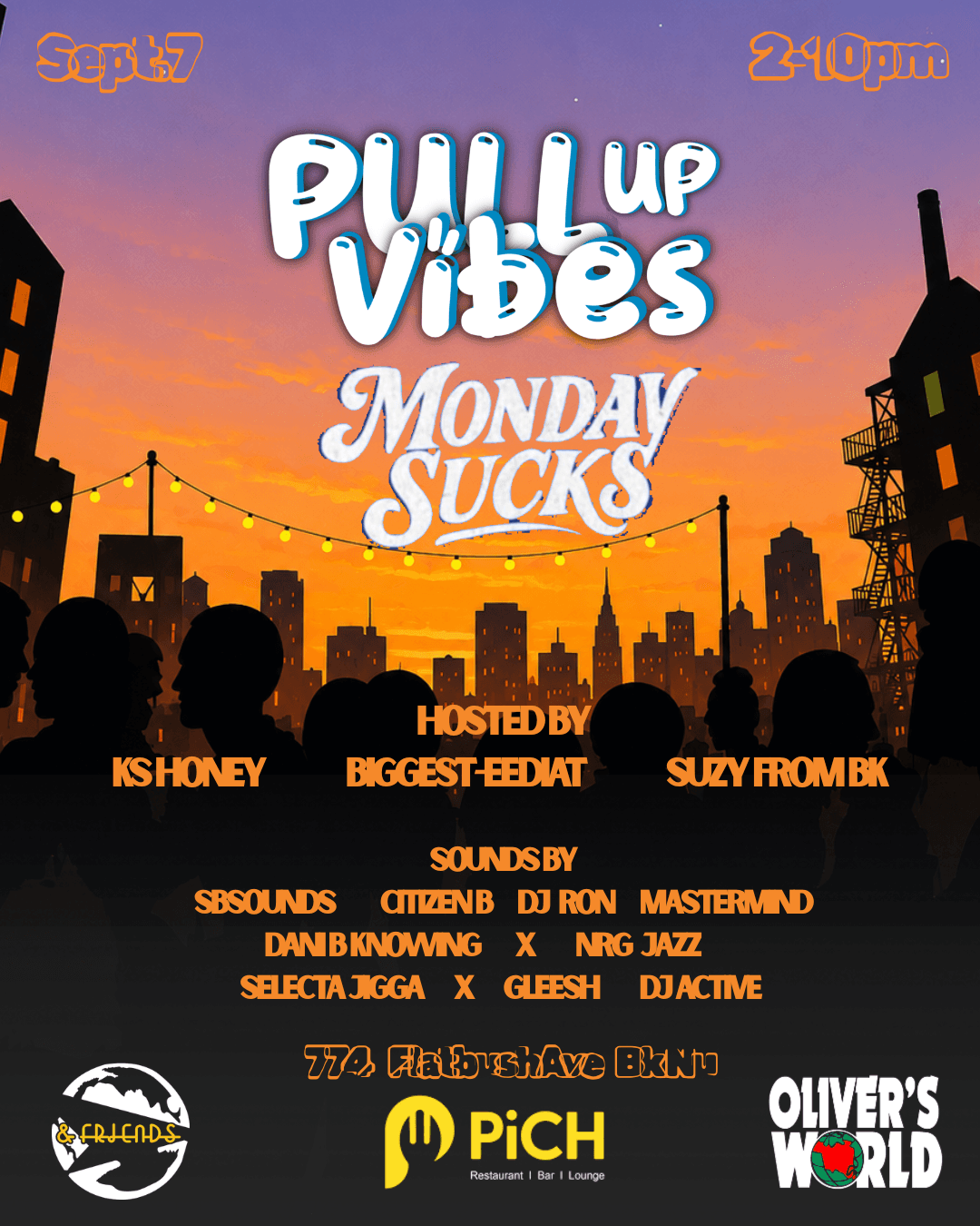 Monday Sucks x Pull Up Vibes  event image