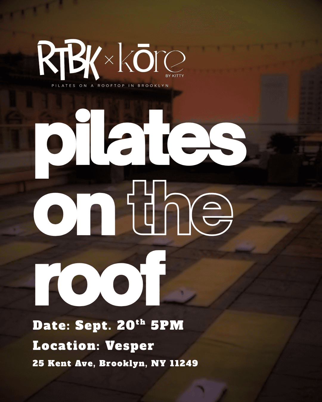 Pilates On The Roof 
KŌRE by Kitty x The Rooftop Series event image