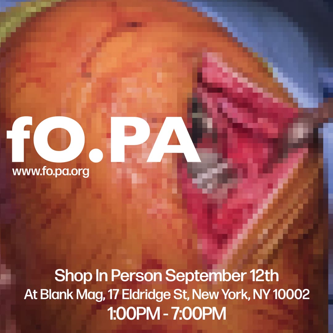 FO.PA Pop Up at Blank Mag event image