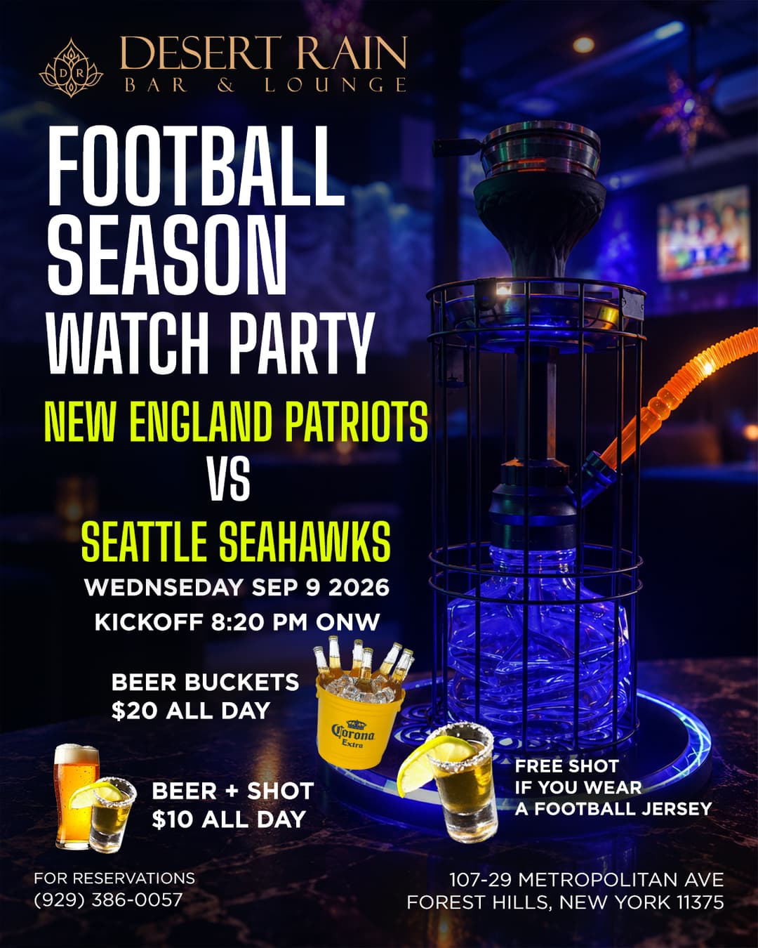 Patriots vs Seahawks Football Watch Party event image