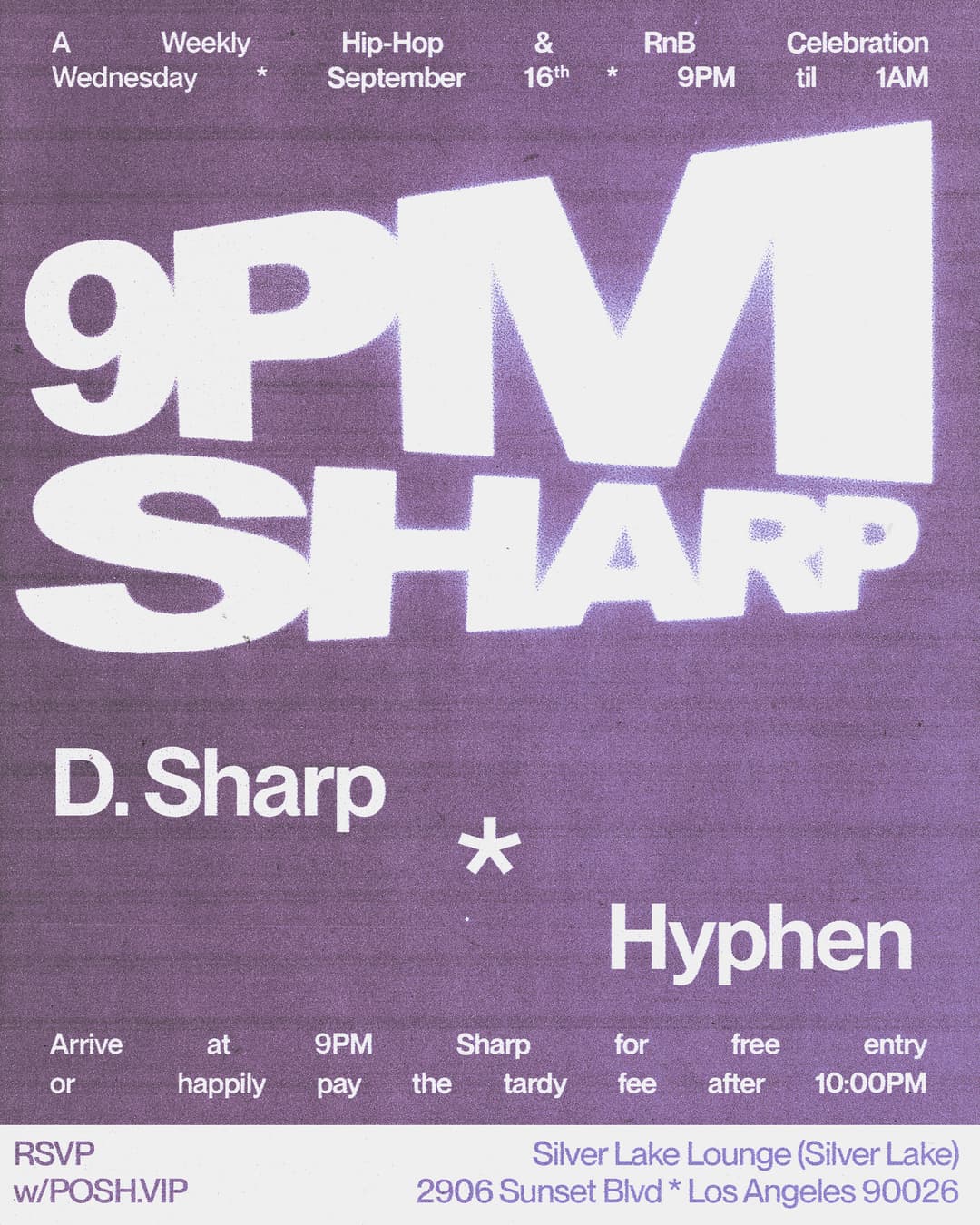 9PM SHARP hosted by D.Sharp event image