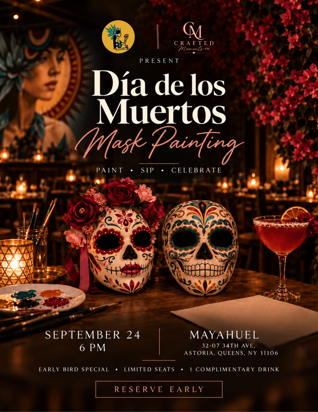 Día de los Muertos Mask Painting at Mayahuel event image