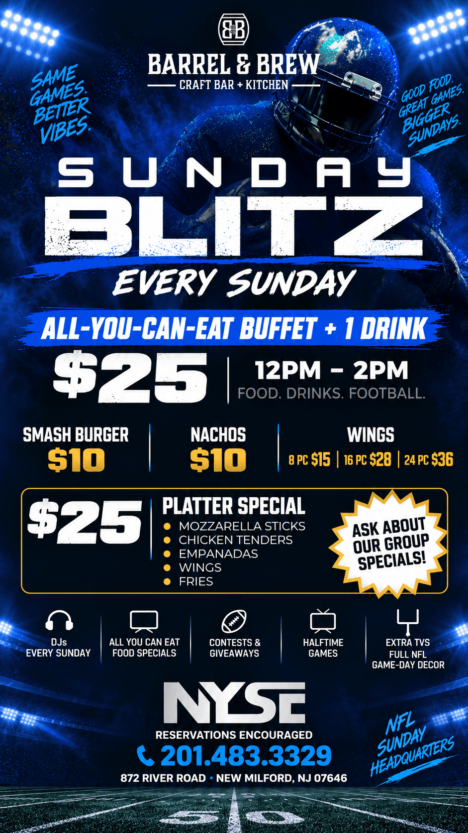 NFL Sundays: Bigger Vibes, Better Games Tickets! event image