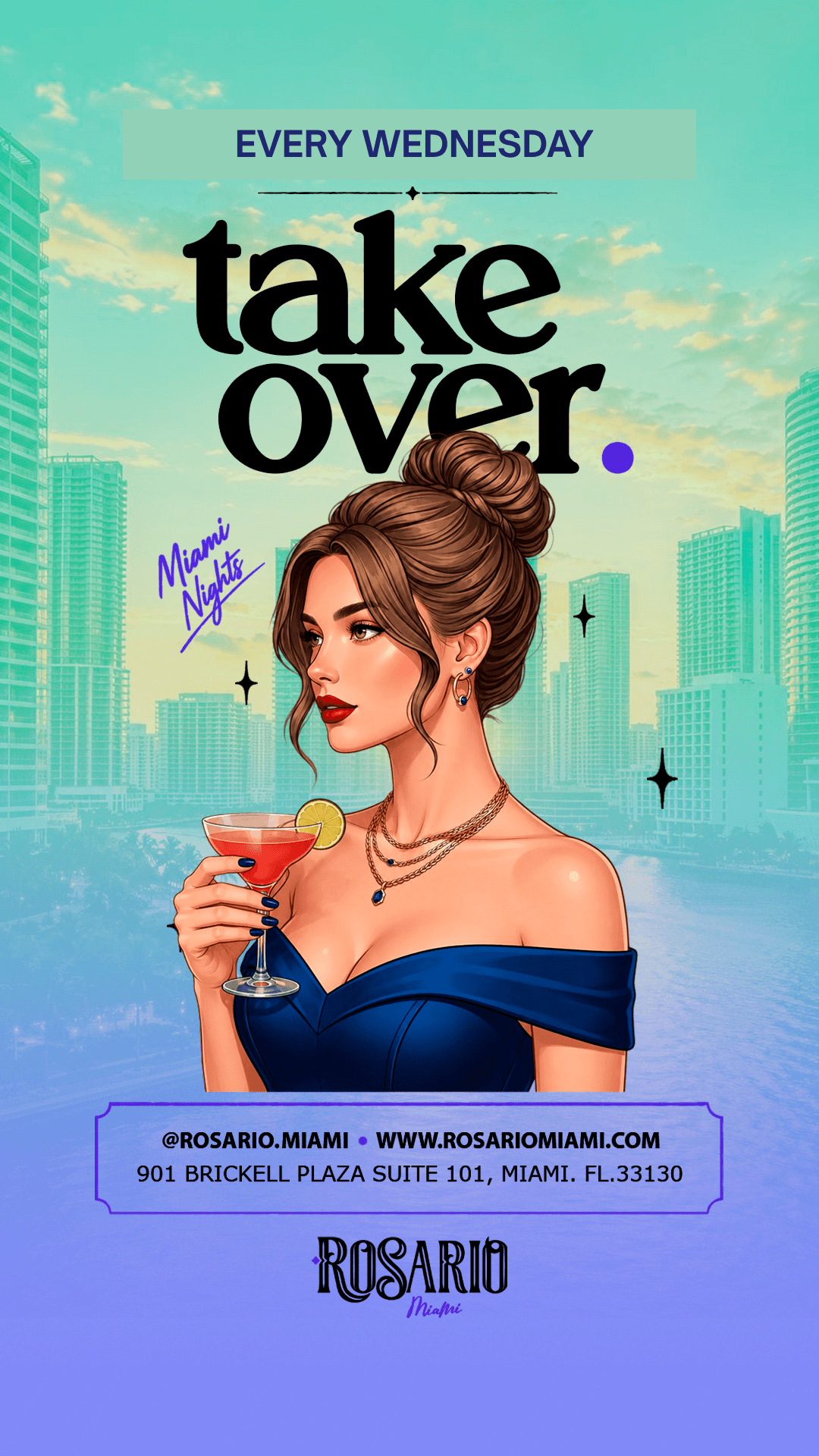 TAKE OVER WEDNESDAYS - Rosario Miami event image