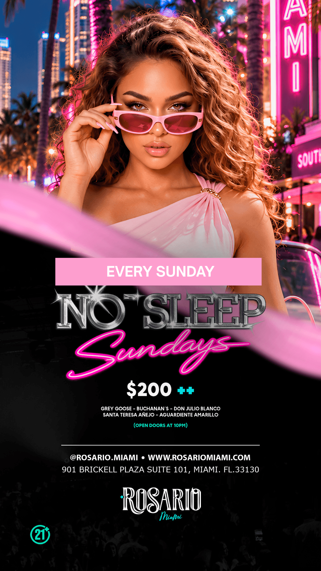 NO SLEEP SUNDAYS - Rosario Miami event image