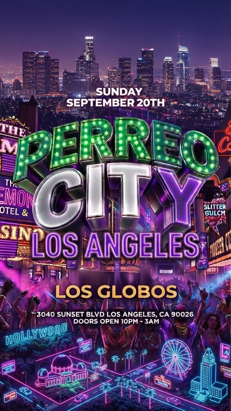18+ SUNDAY PERREO CITY LOS GLOBOS FREE event image