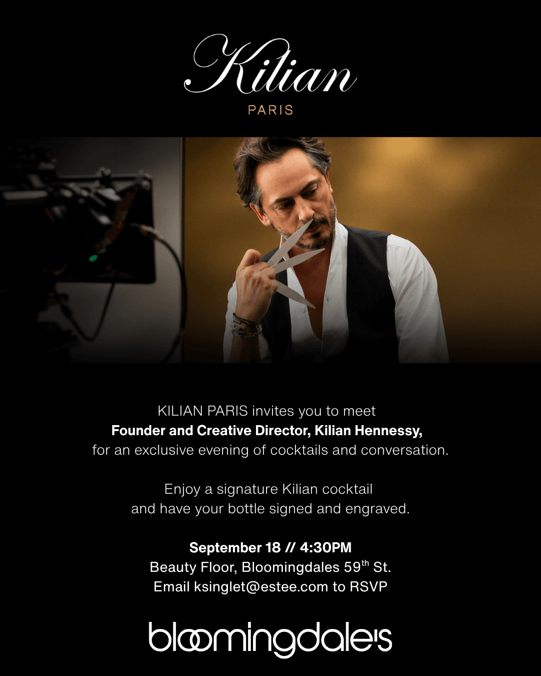 Kilian Paris Bloomingdales NYC Meet & Greet event image