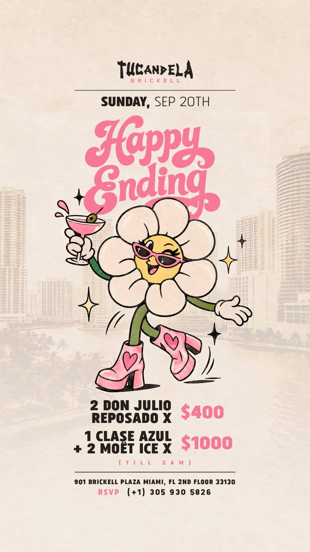HAPPY ENDING SUNDAY  at TU CANDELA BRICKELL  event image