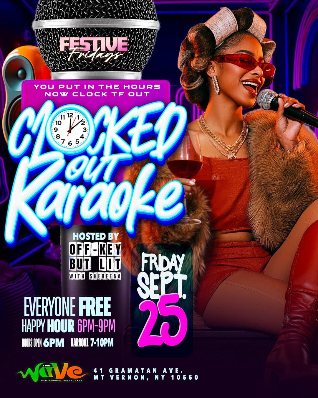CLOCKED OUT KARAOKE W/ #OKBL event image