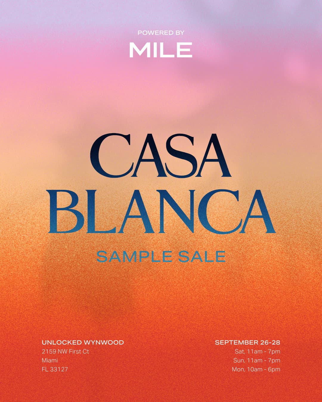 Casablanca Sample Sale event image