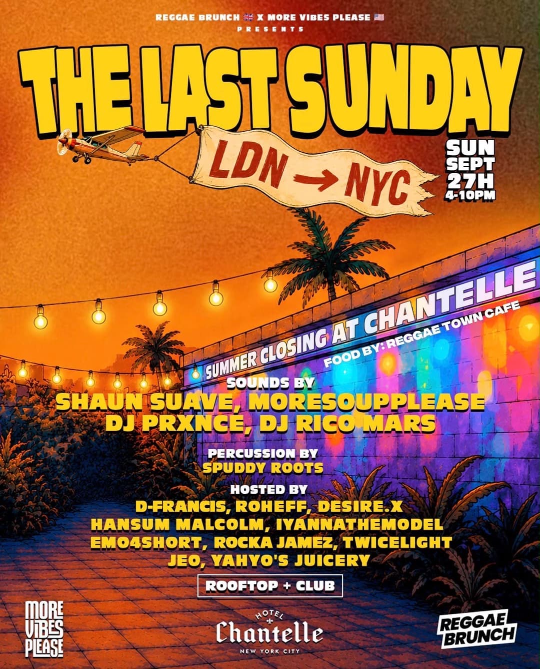 THE LAST SUNDAY: REGGAE BRUNCH (UK) X MOREVIBESPLEASE event image