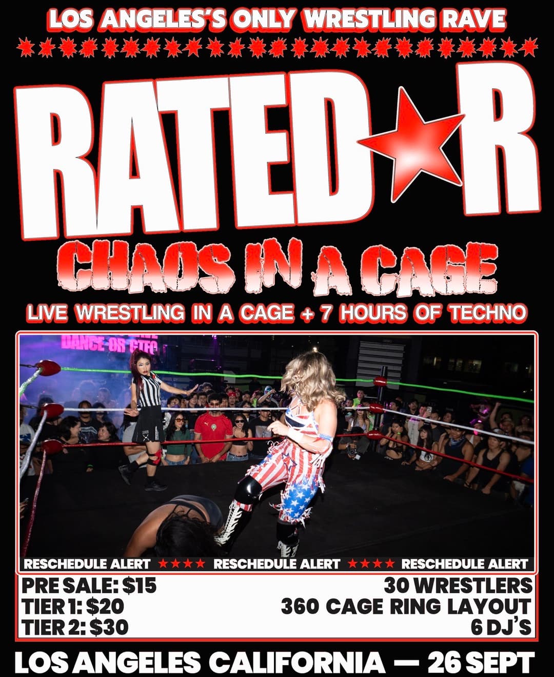 RATED-R: WRESTLING + TECHNO RAVE event image