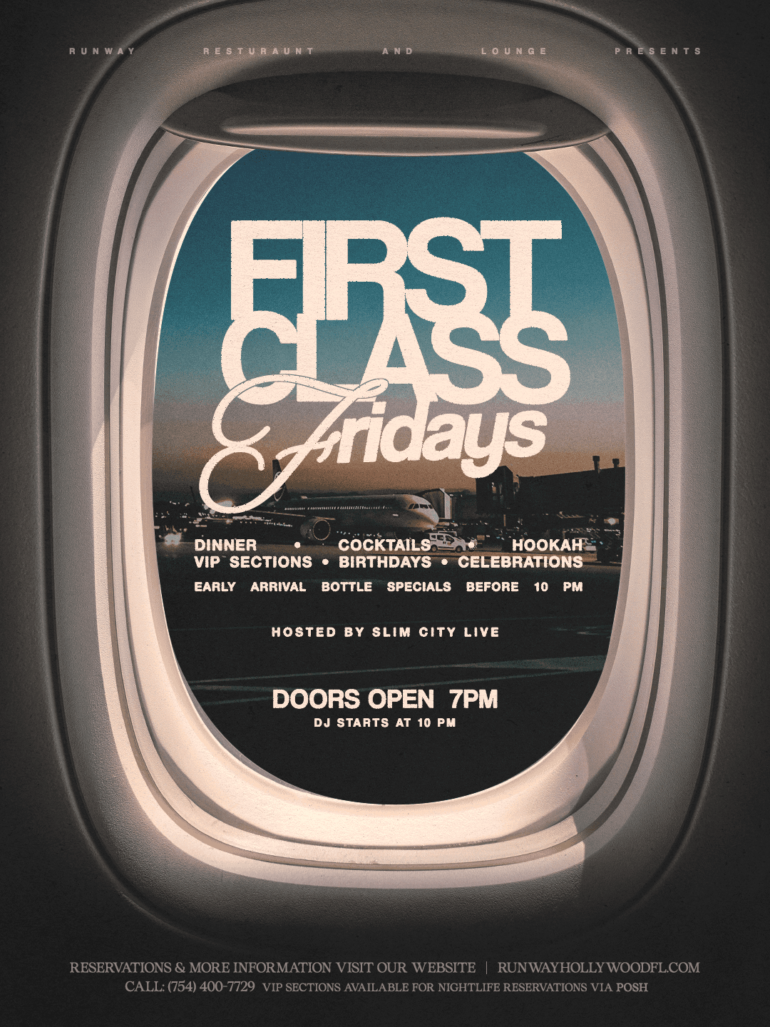 First Class Fridays @ Runway event image