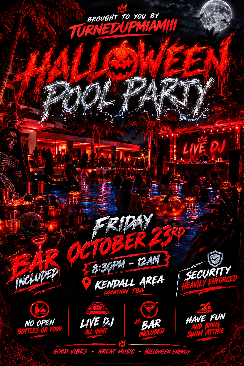 Halloween Pool Party event image