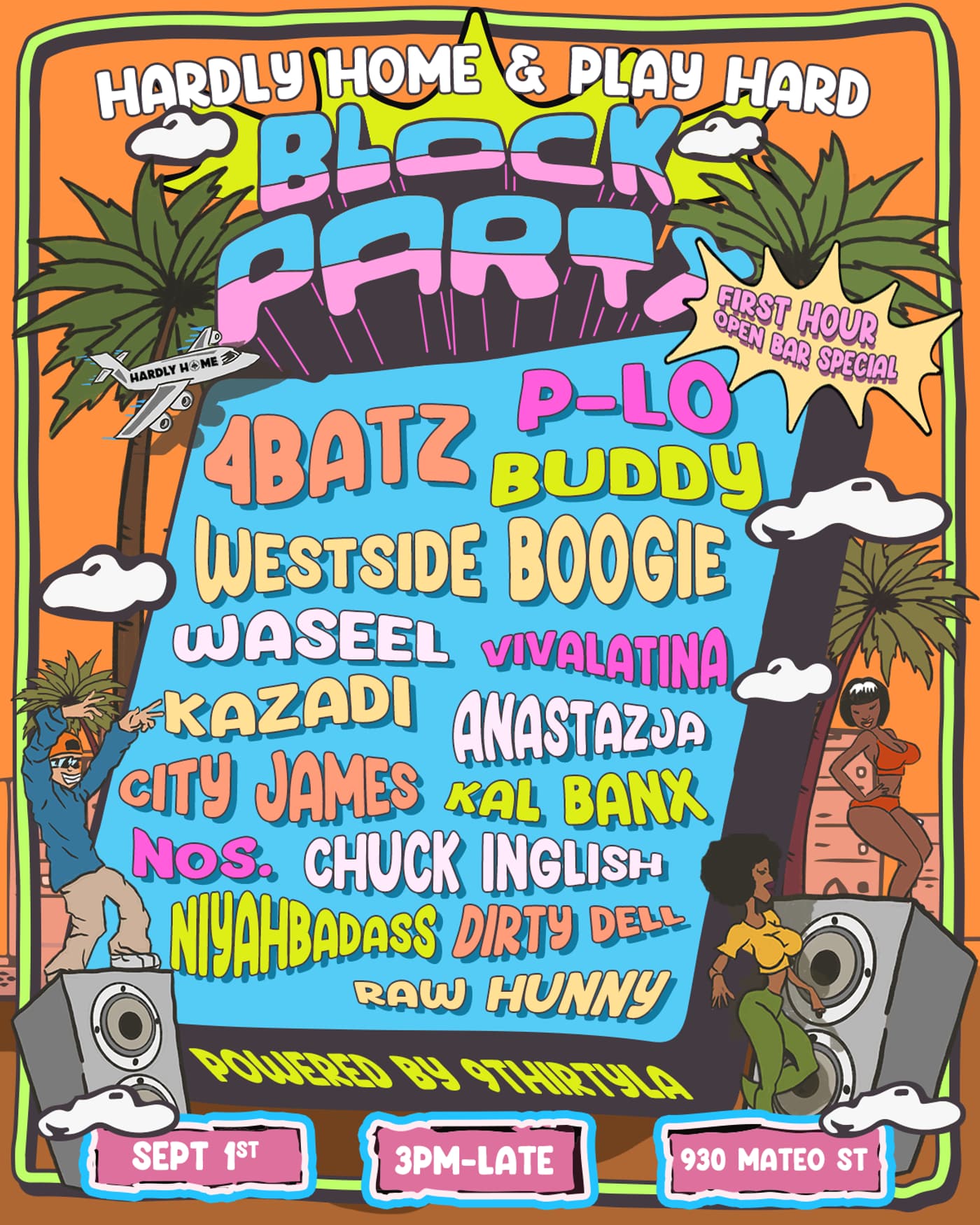 Hardly Home & Play Hard Block Party: Powered by 9ThirtyLA event image