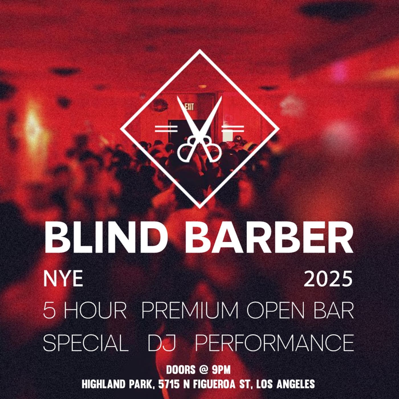NYE🎊at Blind Barber Highland Park event image