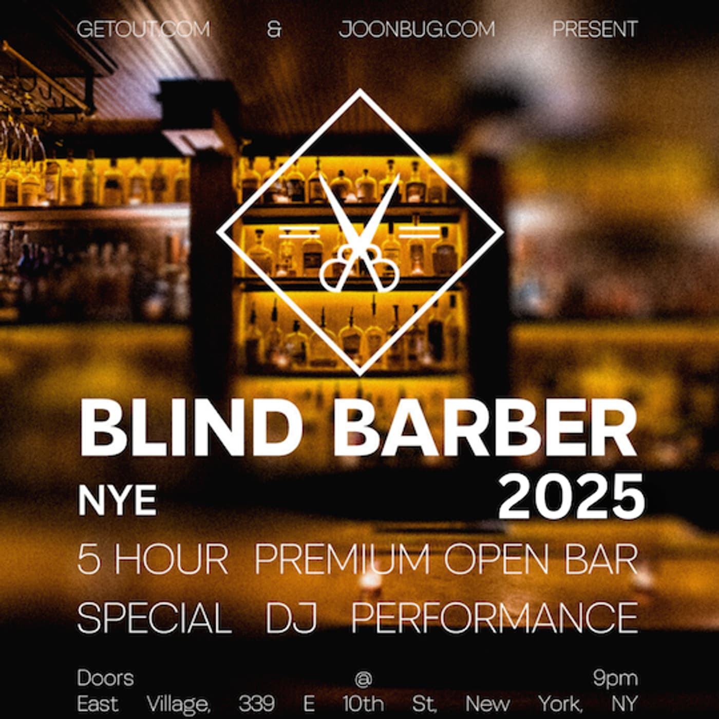 NYE @ Blind Barber - East Village event image