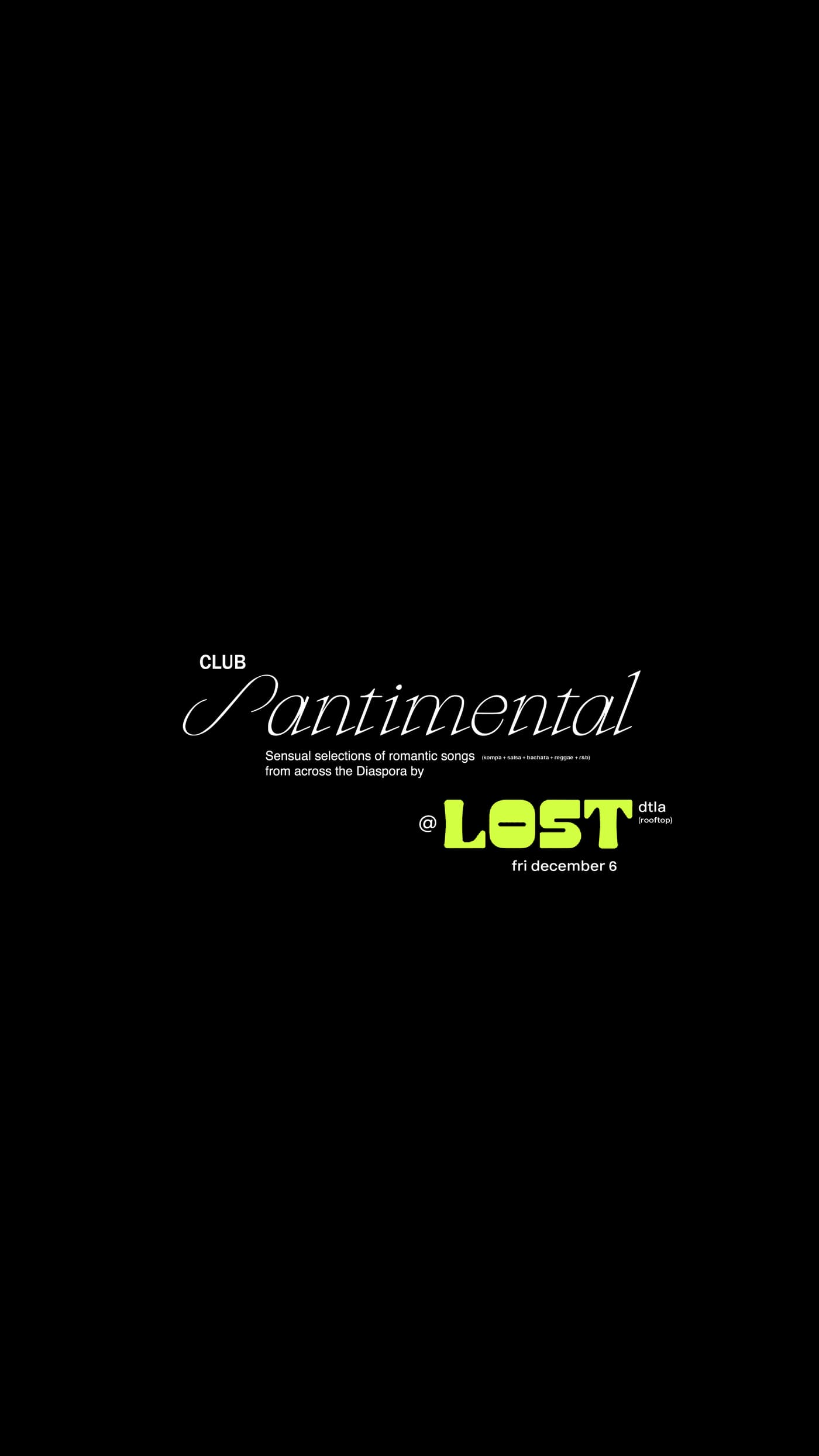 Club Santimental @ LOST dtla event image