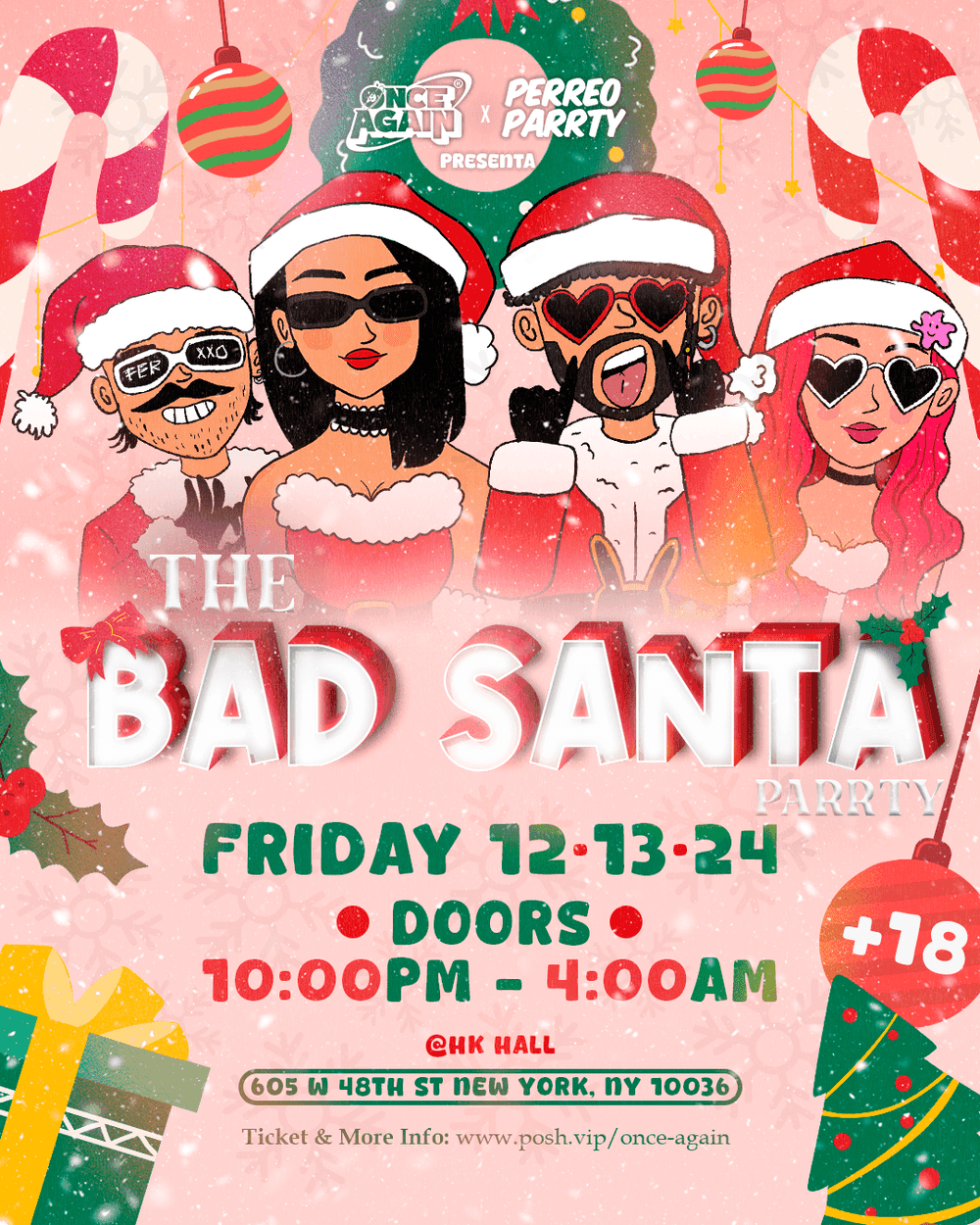 The Bad Santa Parrty - (18+) Santa Con Week Event at HK Hall NYC event image