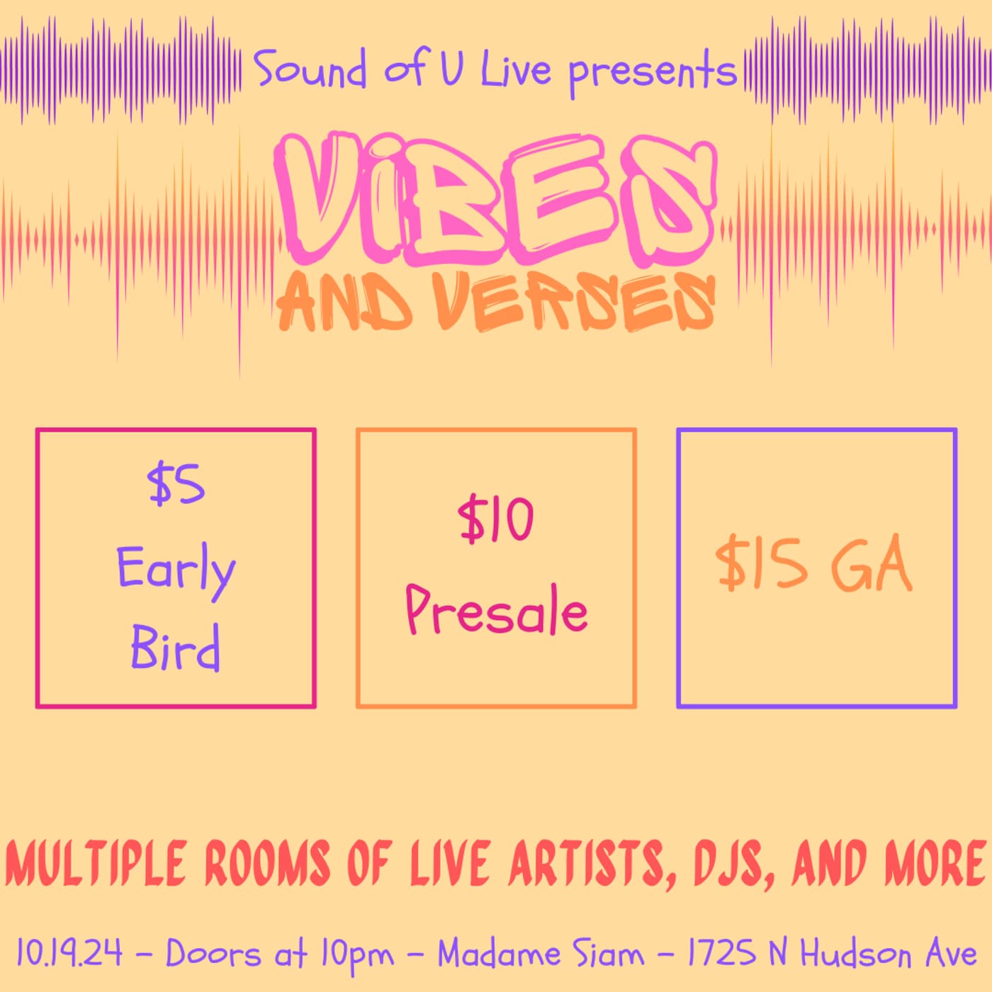 Vibes and Verses vol 1. event image