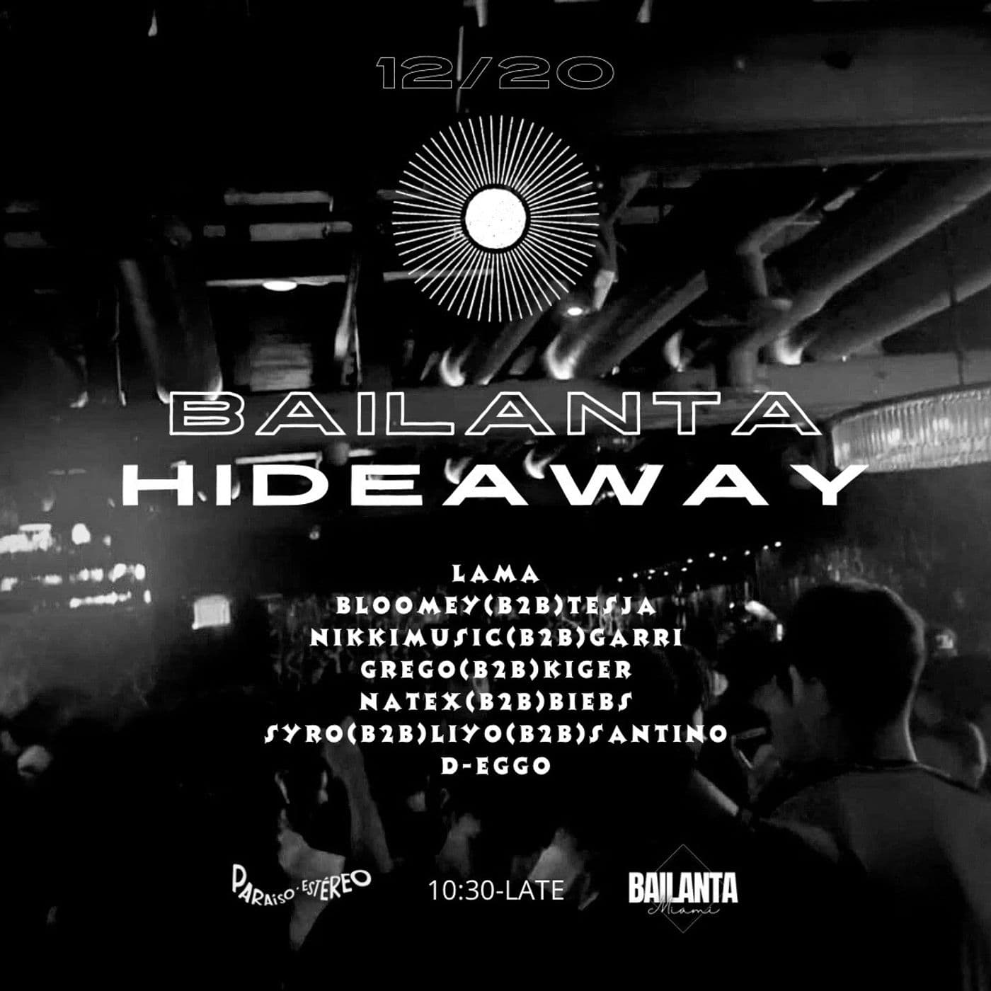 BAILANTA | HIDEAWAY [DEC.20] event image