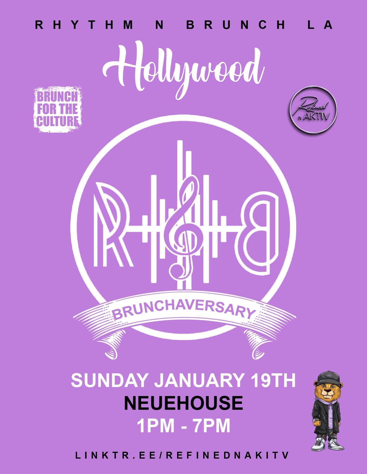 Rhythm N Brunch: BRUNCHAVERSARY! event image