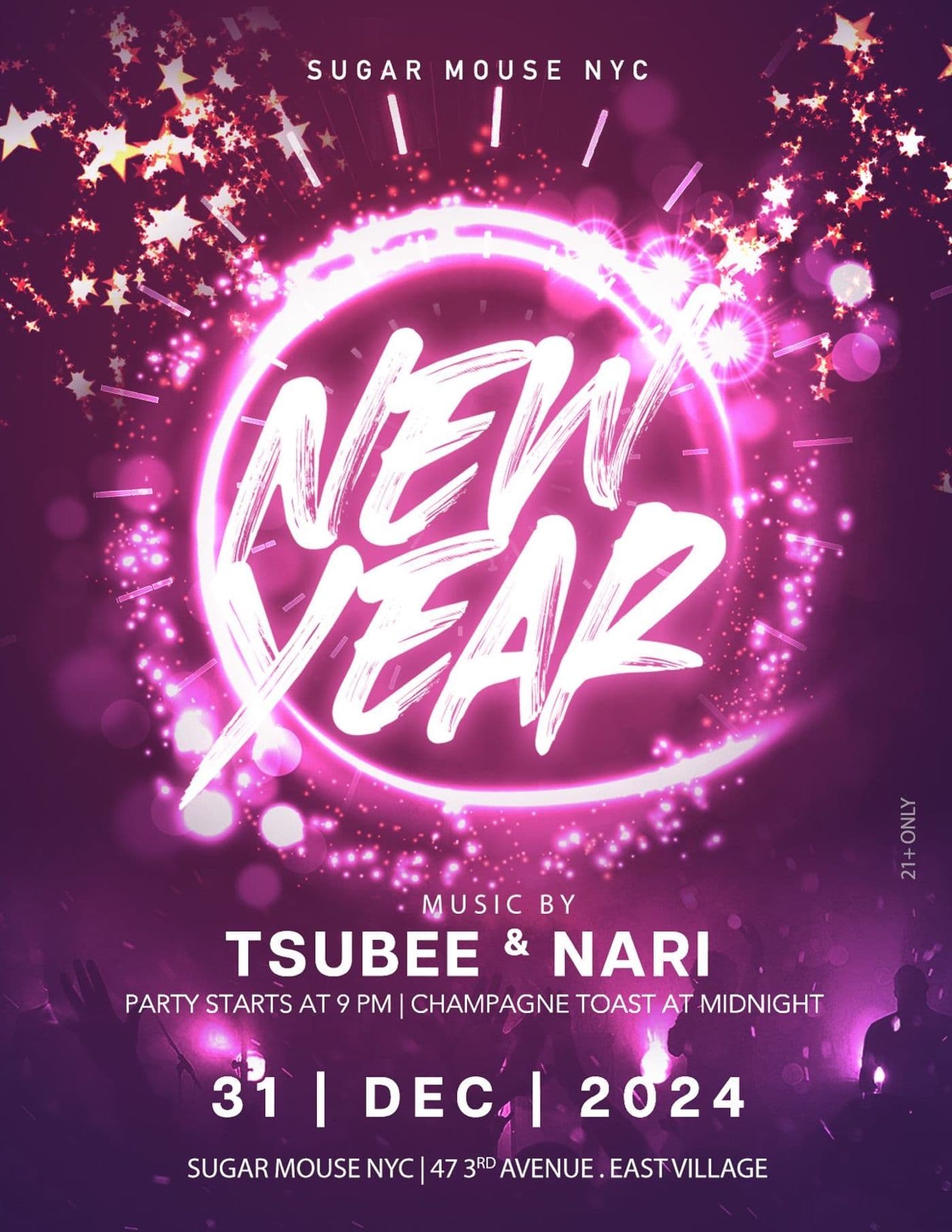 NYE 2025 Free Party @Sugar Mouse event image