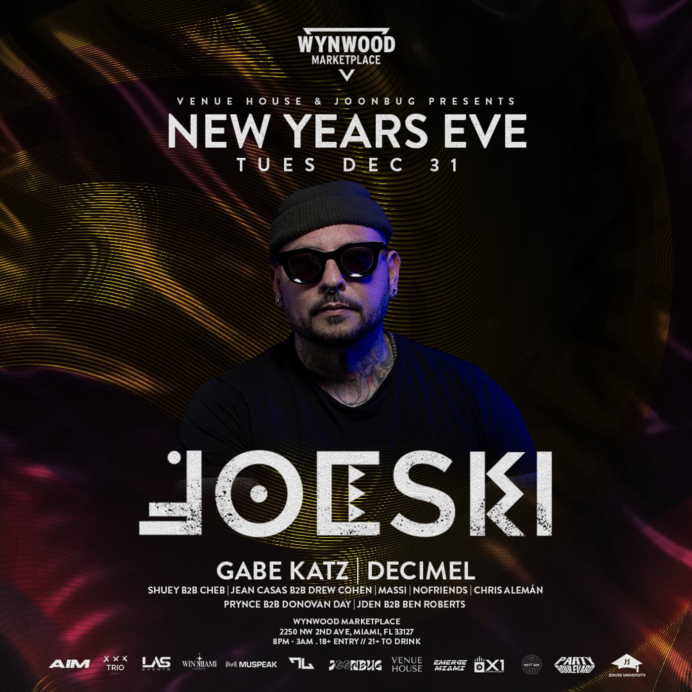 NYE 2025 BLOCK PARTY AT WYNWOOD MARKETPLACE event image