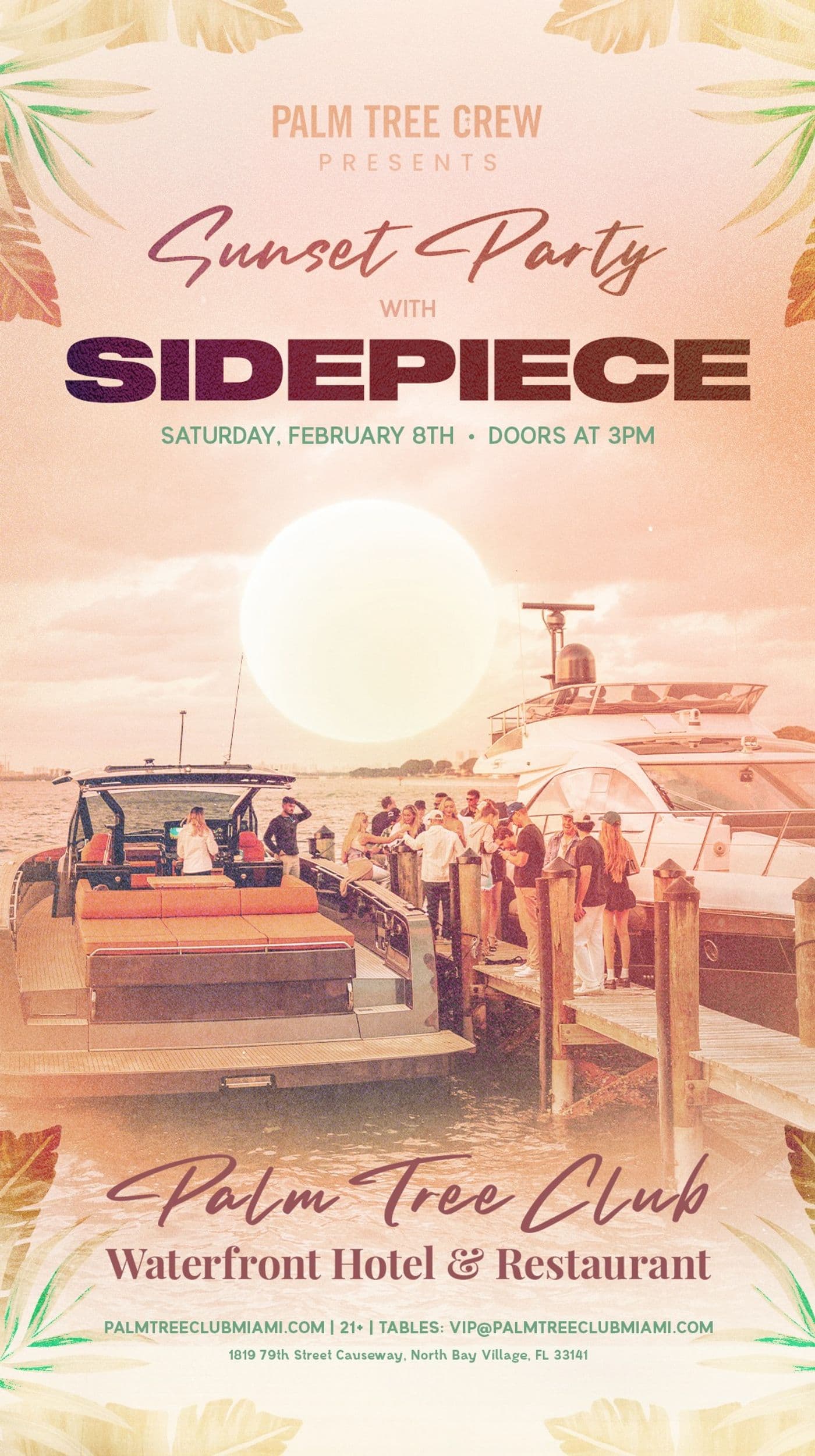 Sidepiece Presented By Palm Tree Club Miami event image
