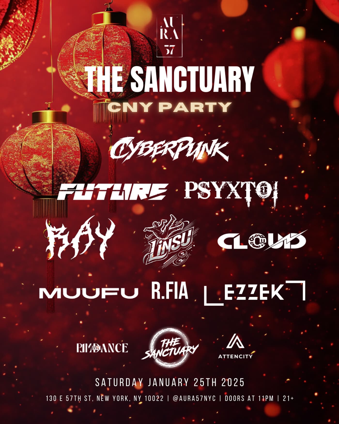 The Sanctuary: CNY PARTY @AURA 57 event image