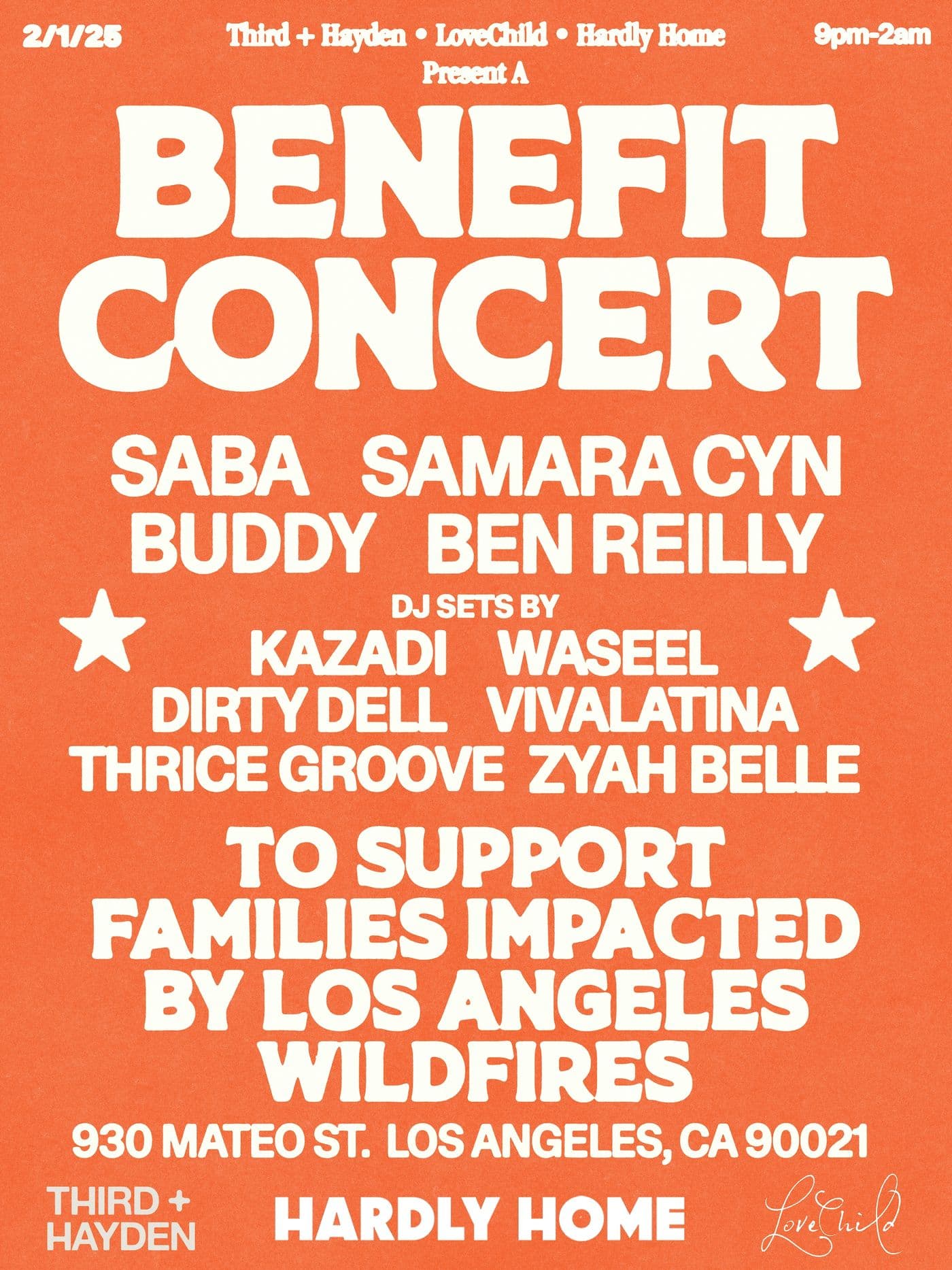 Hardly Home x LoveChild x Third + Hayden Benefit Concert event image