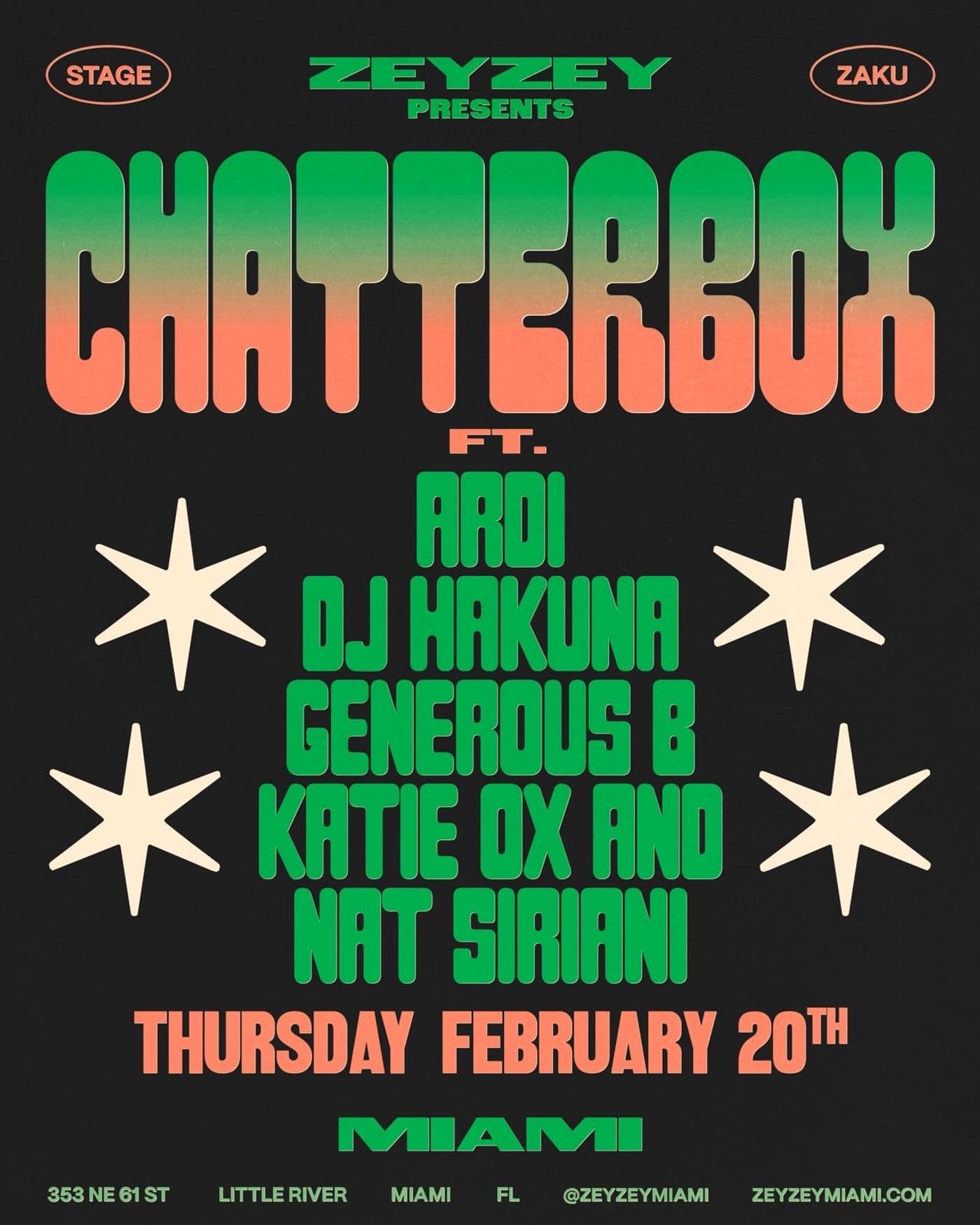 Chatterbox - Zey Zey event image