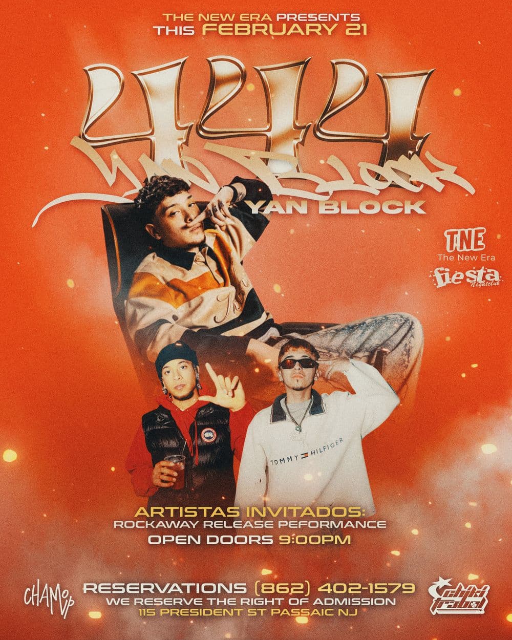 YAN BLOCK - "444 PARRTY " w Chiki Tr3bol & Chamo MVP event image