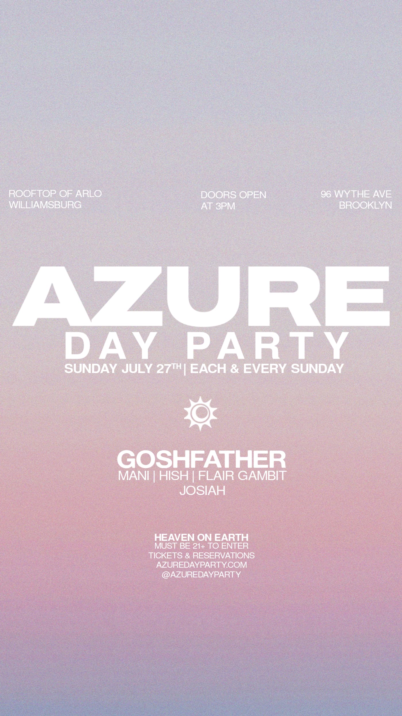 Azure Day Party July 27 event image